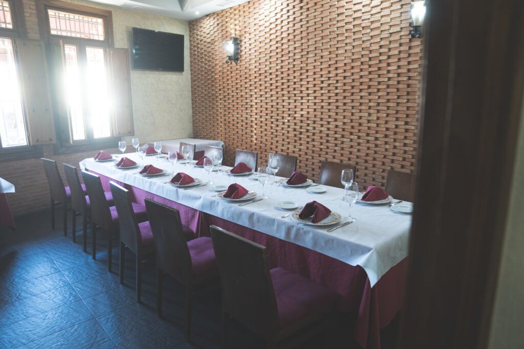 Salón privado preparado para eventos